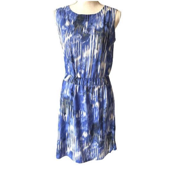 Athleta Blue White Gray Sporty Dress Size 4 - Picture 1 of 4